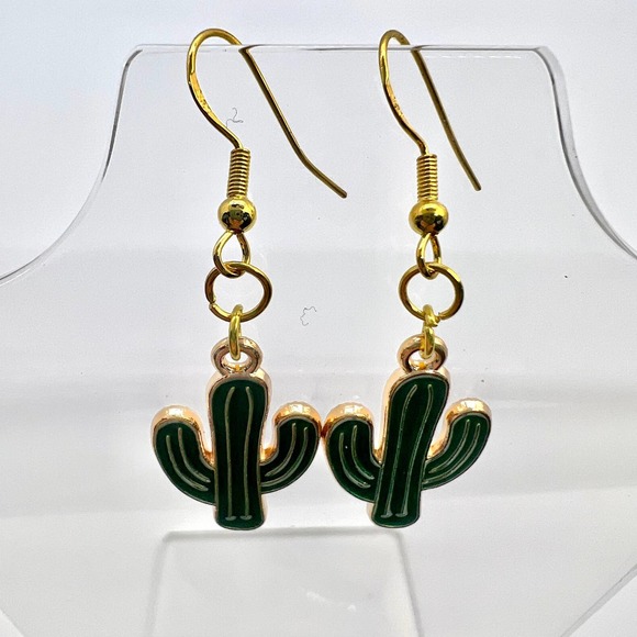 Plant Earrings - Cactus Earrings - Succulent Earrings - Floral Earrings - Picture 4 of 10